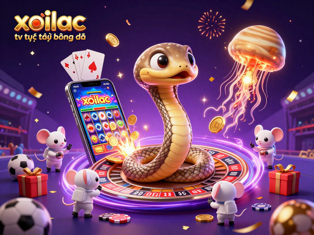 Experience xoilac tv trực tiếp bóng đá as space-themed astronaut mice place bets on a cosmic roulette wheel.