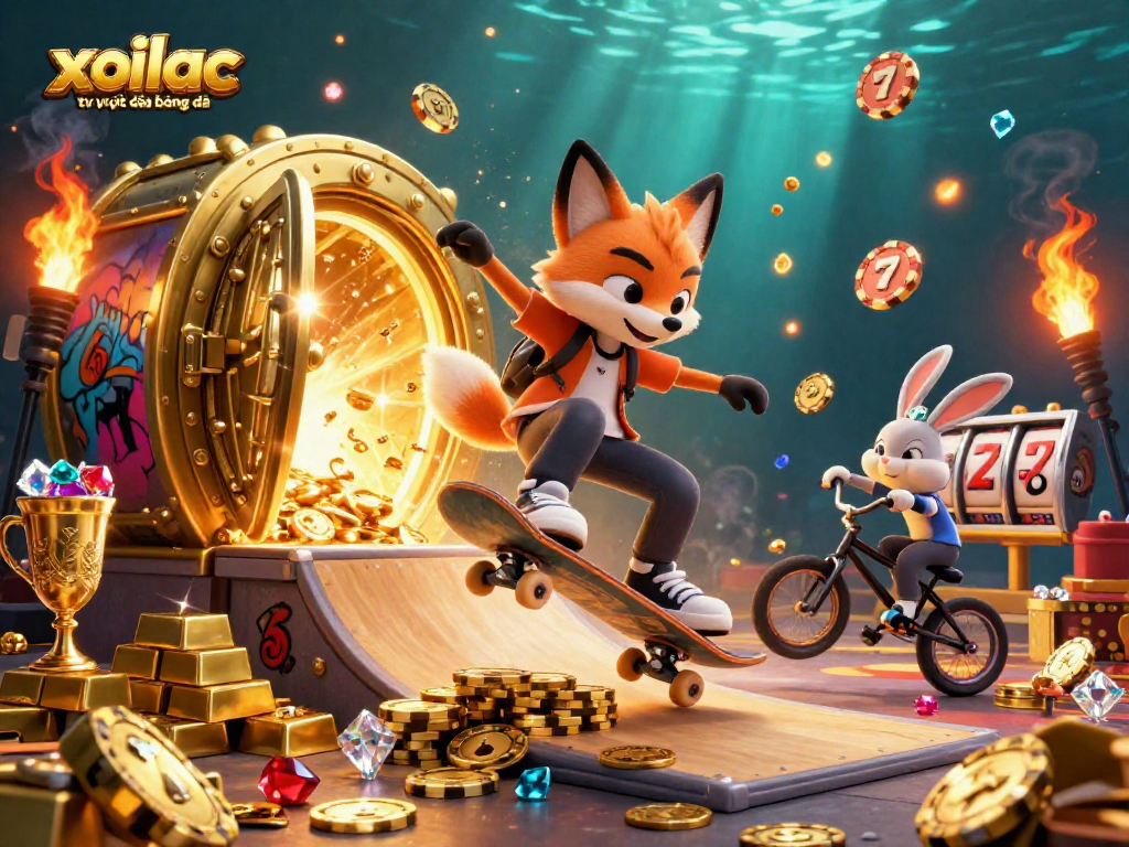 Stream exciting bets with xoilac tv trực tiếp bóng đá while enjoying 3D cartoon action featuring unique casino elements.