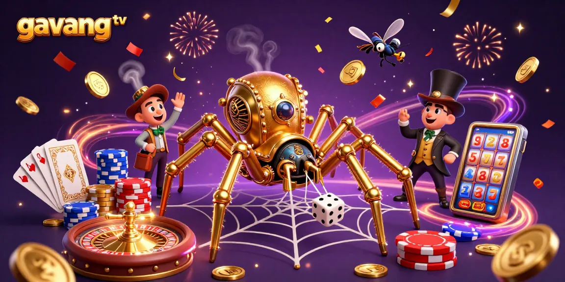 Experience the thrill of gambling with gavang tv in this vibrant and engaging 3D illustration.